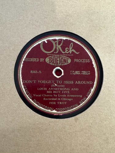 78rpm jazz louis armstrong - armstrong, &